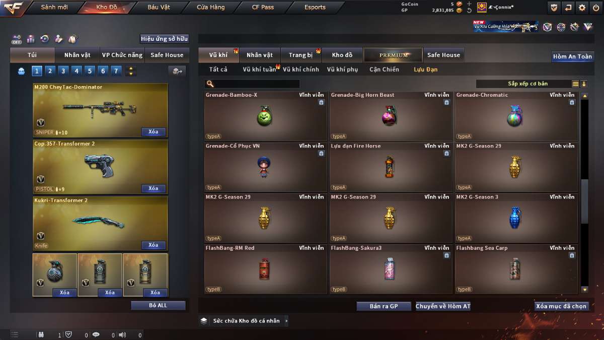 shop acc cf uy tin gia re
